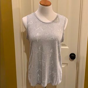 Yoga Poses Sleeveless Shirt M